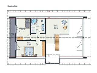 Fertighaus Lichthaus von petershaus, Satteldach-Klassiker Grundriss 2