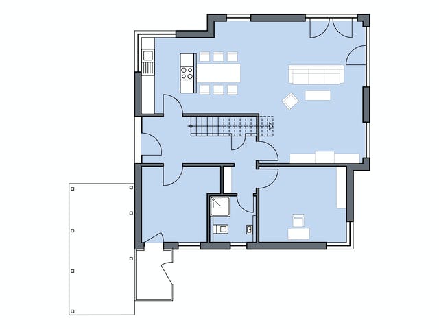 Massivhaus Freiberger von Plan-Concept Massivhaus, Stadtvilla Grundriss 1