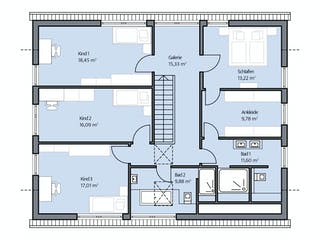 Massivhaus Ohlig von Plan-Concept Massivhaus, Satteldach-Klassiker Grundriss 2