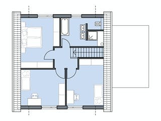 Massivhaus Thiel von Plan-Concept Massivhaus, Satteldach-Klassiker Grundriss 2