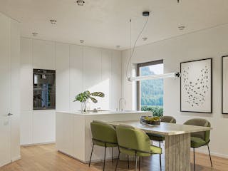 Massivhaus Cannes von P & P Massivhaus Schlüsselfertig ab 259000€, Bungalow Innenansicht 2