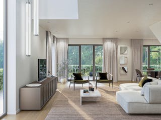 Massivhaus Neox Living - Reihenhaus von P & P Massivhaus Schlüsselfertig ab 355000€, Cubushaus Innenansicht 1