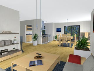 Fertighaus Balance von Fingerhut Haus Schlüsselfertig ab 463021€, Satteldach-Klassiker Innenansicht 1