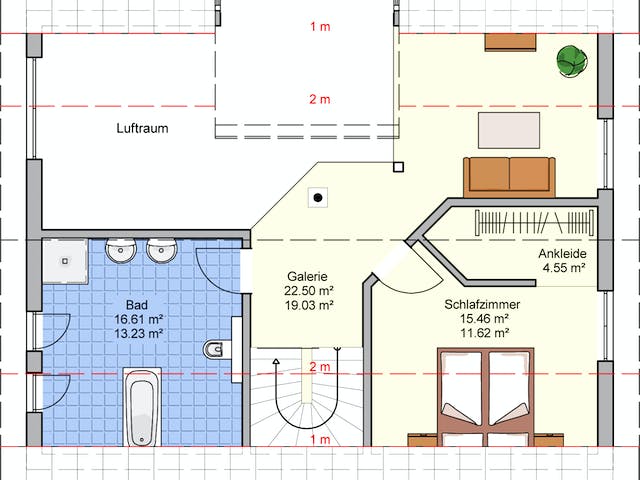 Fertighaus Elarie von Fingerhut Haus Schlüsselfertig ab 470303€, Satteldach-Klassiker Grundriss 2