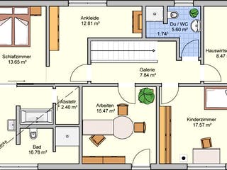 Fertighaus Arbaro von Fingerhut Haus Schlüsselfertig ab 564802€, Satteldach-Klassiker Grundriss 2