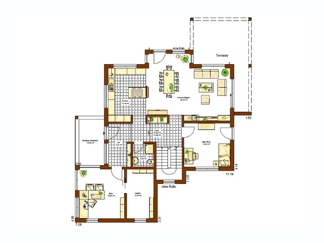 Fertighaus Innovation R - Bad Vilbel von RENSCH-HAUS, Satteldach-Klassiker Grundriss 1