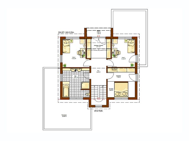 Fertighaus Innovation R - Bad Vilbel von RENSCH-HAUS, Satteldach-Klassiker Grundriss 2