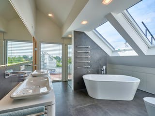 Fertighaus Haus Schulz von Fertighaus WEISS Schlüsselfertig ab 663680€, Pultdachhaus Innenansicht 9