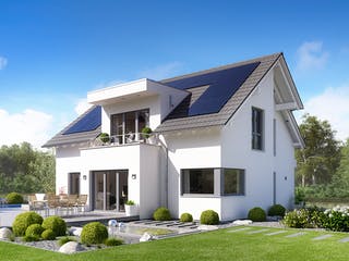 Fertighaus Selection-E-175 E3 von SCHWABENHAUS Schlüsselfertig ab 466969€, Satteldach-Klassiker Außenansicht 1