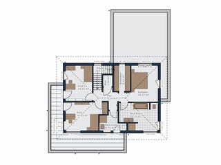 Fertighaus Selection-E-169 E5 von SCHWABENHAUS Schlüsselfertig ab 420613€, Stadtvilla Grundriss 2