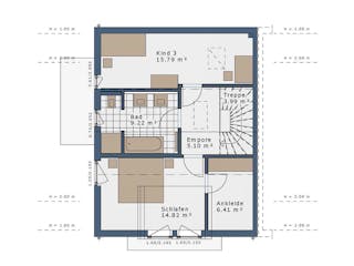 Fertighaus SmartSpace Doppelhäuser von SCHWABENHAUS Schlüsselfertig ab 308171€, Satteldach-Klassiker Außenansicht 3
