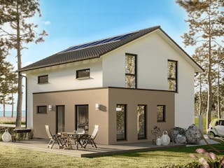 Fertighaus SmartSpace Einfamilienhäuser von SCHWABENHAUS Schlüsselfertig ab 295290€, Satteldach-Klassiker Außenansicht 6