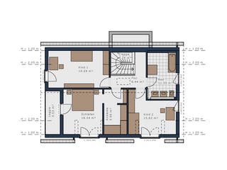 Fertighaus Solitaire-E-155 E1 von SCHWABENHAUS Schlüsselfertig ab 423227€, Satteldach-Klassiker Grundriss 2
