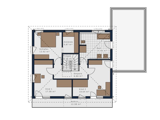 Fertighaus Solitaire-E-165 E7 von SCHWABENHAUS Schlüsselfertig ab 469839€, Stadtvilla Grundriss 2