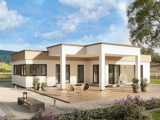 Fertighaus Solitaire Bungalows von SCHWABENHAUS Schlüsselfertig ab 342605€, Bungalow Außenansicht 7