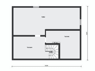 Fertighaus E 10-230.1 - Bungalow mit Dachterrasse von SchwörerHaus Schlüsselfertig ab 783913€, Cubushaus Grundriss 2