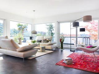 Fertighaus E 10-230.1 - Bungalow mit Dachterrasse von SchwörerHaus Schlüsselfertig ab 783913€, Cubushaus Innenansicht 1