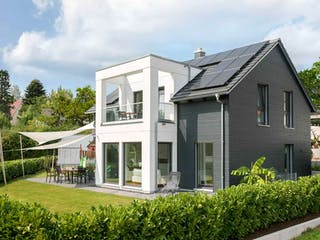 Fertighaus E 15-149.10 - Individuell geplantes Aktionshaus von SchwörerHaus Schlüsselfertig ab 457246€, Außenansicht 1