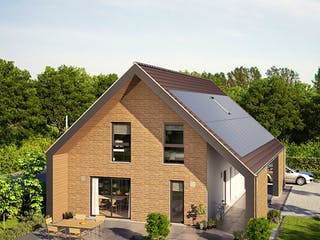 Fertighaus E 15-170.1 - Musterhaus Helmstorf von SchwörerHaus Schlüsselfertig ab 641560€, Satteldach-Klassiker Außenansicht 1