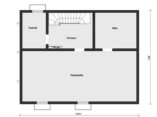 Fertighaus E 20-148.6 - Haus in rot von SchwörerHaus Schlüsselfertig ab 399224€, Satteldach-Klassiker Grundriss 3