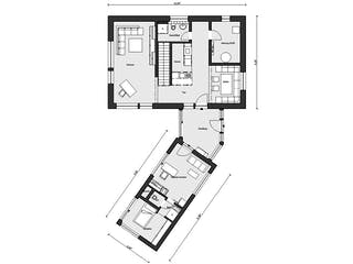 Fertighaus E 20-161.2 - Musterhaus Köln-Frechen von SchwörerHaus Schlüsselfertig ab 822707€, Satteldach-Klassiker Grundriss 1