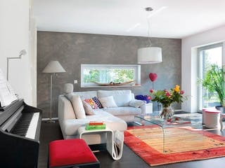 Fertighaus E 20-196.2 - Energiesparhaus von SchwörerHaus Schlüsselfertig ab 571672€, Pultdachhaus Innenansicht 1