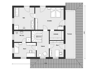 Fertighaus E 20-204.1 - Mediterrane Stadtvilla von SchwörerHaus Schlüsselfertig ab 627553€, Stadtvilla Grundriss 2