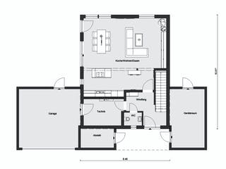 Fertighaus E 20-150.6 - Fertighaus individuell geplant von SchwörerHaus Schlüsselfertig ab 440372€, Grundriss 1