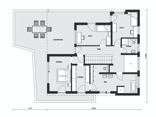 Fertighaus E 20-222.1 - Villa in Hanglage von SchwörerHaus Schlüsselfertig ab 1031805€, Cubushaus Grundriss 2