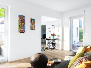 Fertighaus F 10-043.13 - Wohnmodul FlyingSpace als Anbau von SchwörerHaus Schlüsselfertig ab 185273€, Bungalow Innenansicht 2