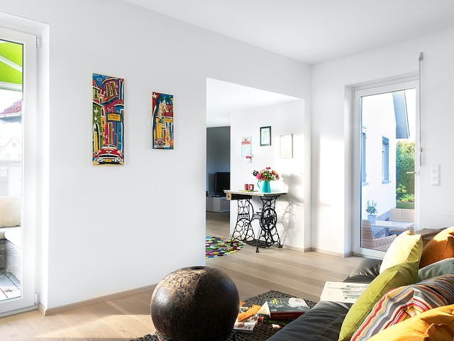 Fertighaus F 10-043.13 - Wohnmodul FlyingSpace als Anbau von SchwörerHaus Schlüsselfertig ab 185273€, Bungalow Innenansicht 2