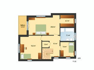 Fertighaus Solitüde von Danhaus Deutschland Schlüsselfertig ab 491654€, Stadtvilla Grundriss 2