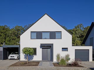 Massivhaus Haus Maibach von Splietker Bau, Satteldach-Klassiker Außenansicht 4