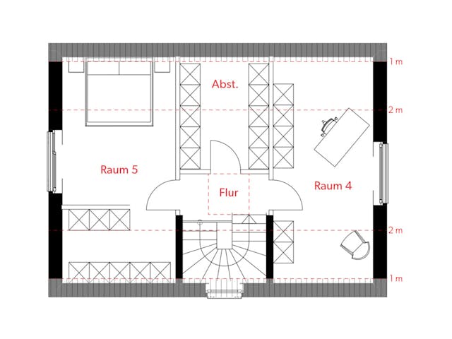 Massivhaus HAUSKONZEPT Mitwachsend von Splietker Bau, Satteldach-Klassiker Grundriss 3