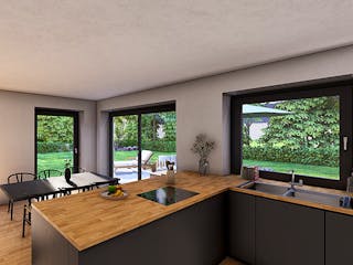 Massivhaus HAUSKONZEPT Villa von Splietker Bau, Stadtvilla Innenansicht 2