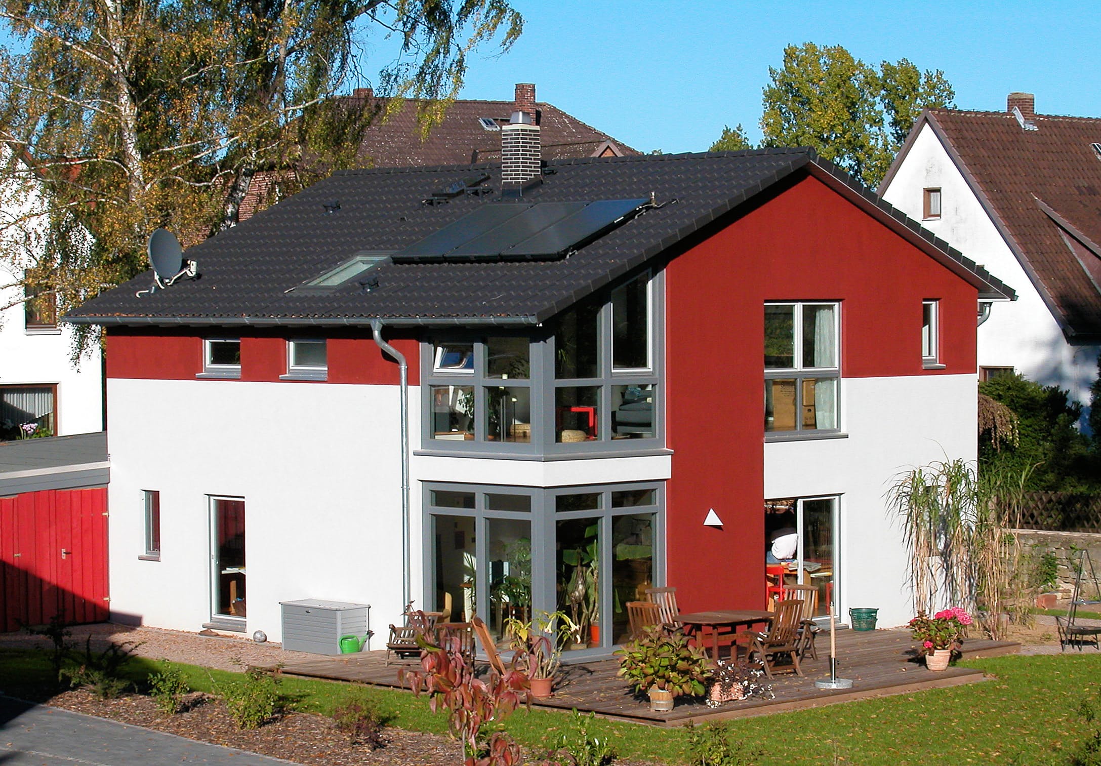Fertighaus Stadthaus von Meisterstück-HAUS, Satteldach-Klassiker Außenansicht 1