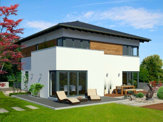 Fertighaus Stadtvilla schön² von Meisterstück-HAUS, Stadtvilla Außenansicht 1