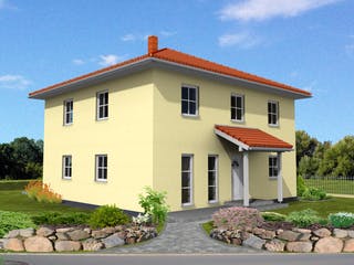 Fertighaus Stadtvilla 173 von Suckfüll Energiesparhaus Schlüsselfertig ab 485944€, Stadtvilla Außenansicht 1