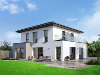 Fertighaus Klassiker CITY Gestaltungsidee GL 03 von STREIF Haus, Stadtvilla Außenansicht 1