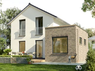 Massivhaus Aura 125 von Town & Country Haus Deutschland Schlüsselfertig ab 232050€, Satteldach-Klassiker Außenansicht 3
