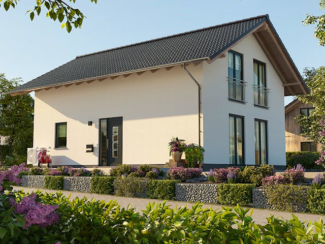 Massivhaus Bodensee 129 - Süd von Town & Country Haus Deutschland Schlüsselfertig ab 234150€, Außenansicht 4