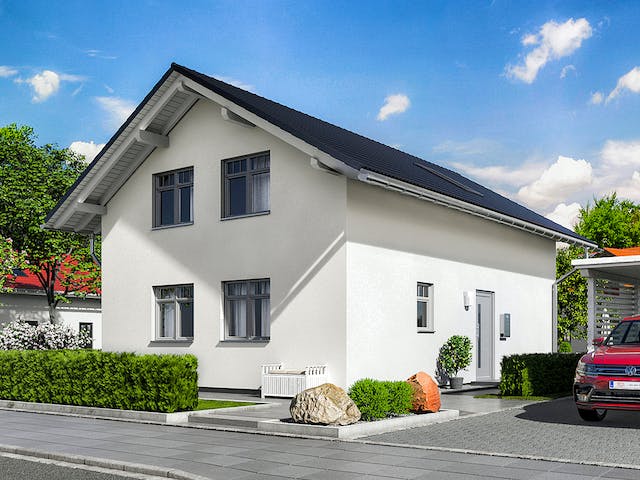 Massivhaus Bodensee 129 - Süd von Town & Country Haus Deutschland Schlüsselfertig ab 234150€, Außenansicht 7