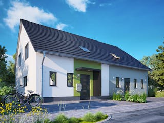 Massivhaus DH Behringen 116 von Town & Country Haus Deutschland Schlüsselfertig ab 223250€, Außenansicht 3