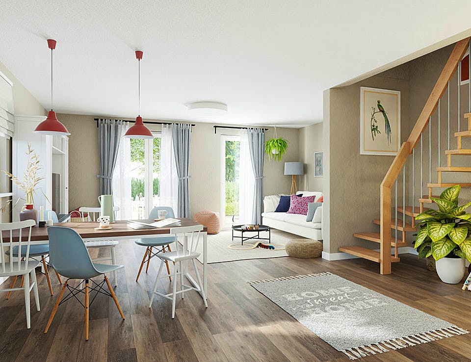 Massivhaus DH Mainz 128 von Town & Country Haus Deutschland Schlüsselfertig ab 235750€, Satteldach-Klassiker Innenansicht 1