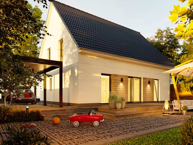 Massivhaus Edition Clever 138+ von Town & Country Haus Deutschland Schlüsselfertig ab 266250€, Außenansicht 4