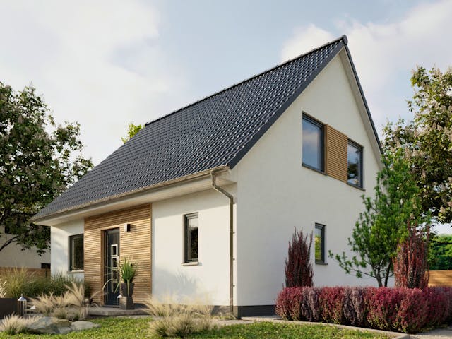 Massivhaus Flair 110 von Town & Country Haus Deutschland Schlüsselfertig ab 204690€, Satteldach-Klassiker Außenansicht 3