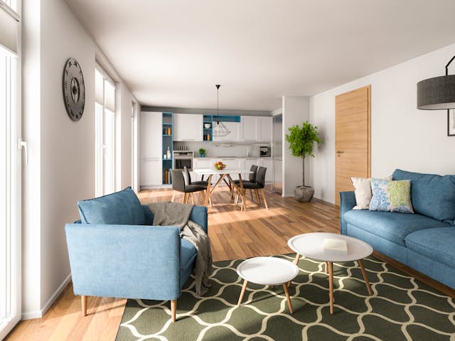Massivhaus Flair 130 von Town & Country Haus Deutschland Schlüsselfertig ab 232700€, Satteldach-Klassiker Innenansicht 2