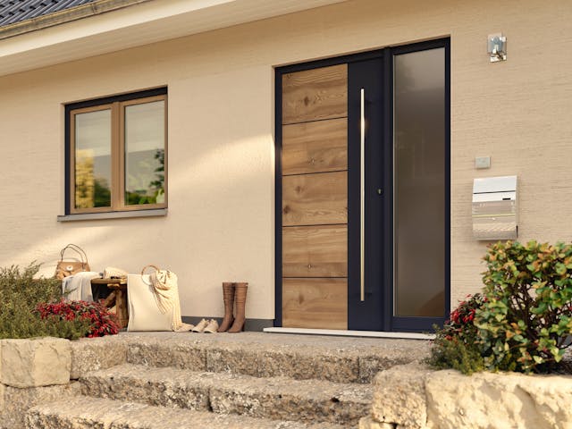 Massivhaus Flair 134 von Town & Country Haus Deutschland Schlüsselfertig ab 235590€, Satteldach-Klassiker Außenansicht 4