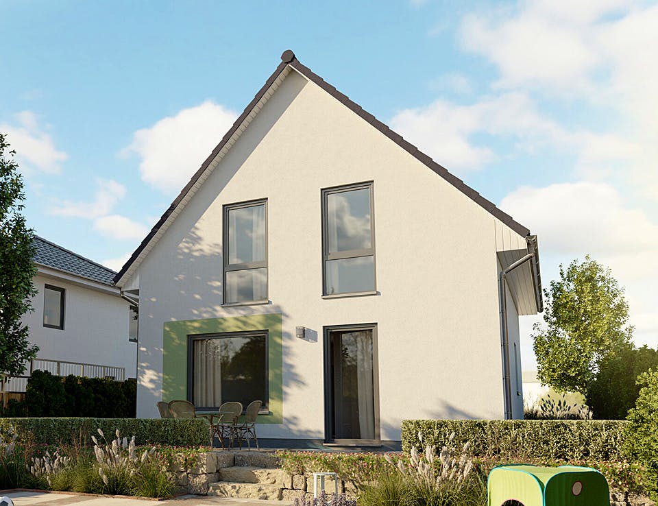 Massivhaus FürDich von Town & Country Haus Deutschland Schlüsselfertig ab 172290€, Satteldach-Klassiker Außenansicht 1