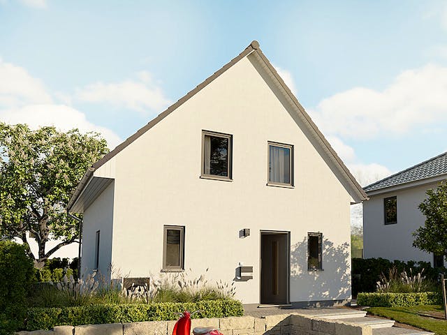 Massivhaus FürDich von Town & Country Haus Deutschland Schlüsselfertig ab 172290€, Satteldach-Klassiker Außenansicht 2